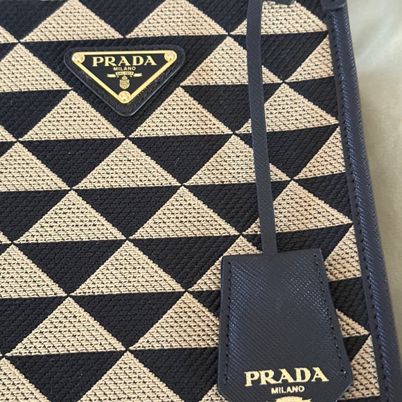 Prada Symbole embroidered fabric mini bag - Picture 3 of 9